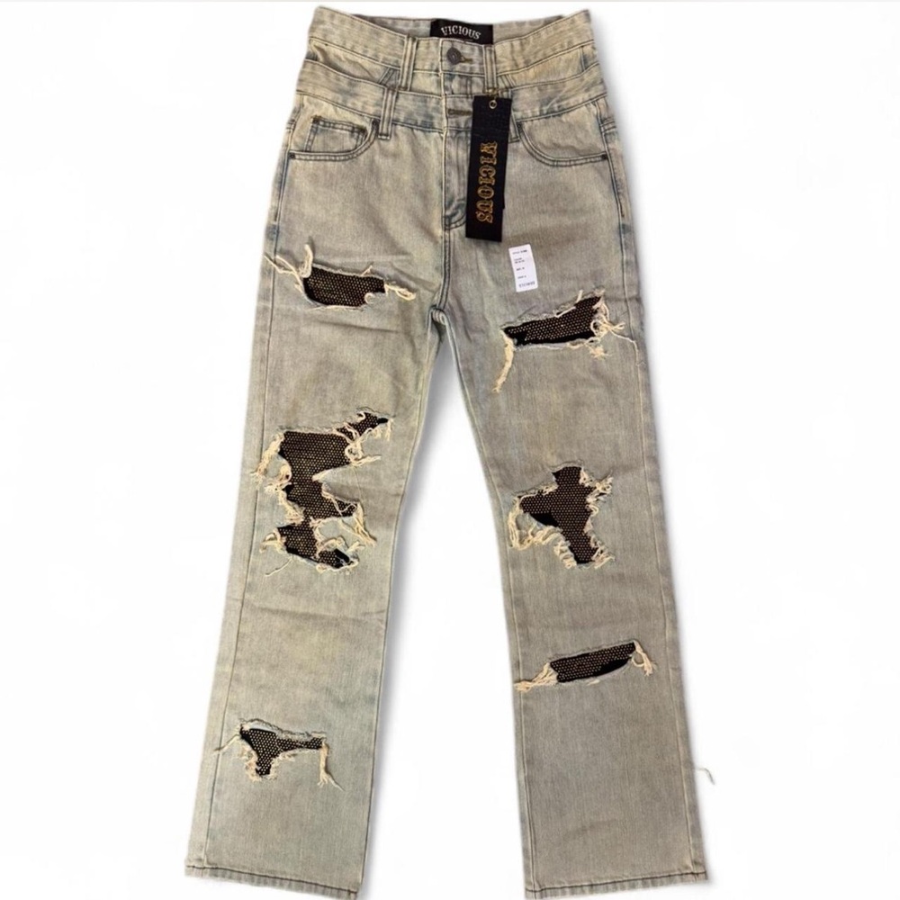 Vicious Medium Wash Western Denim Jeans Size 30 “NWT”